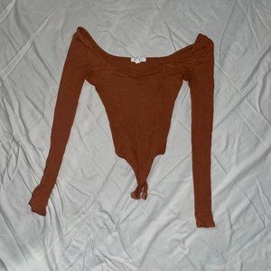 BP brown body suit